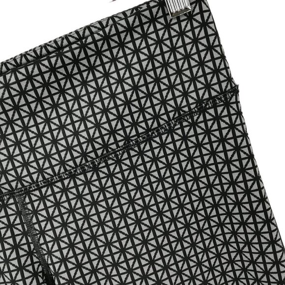 Lululemon Wunder Under Full On Luon Black Leggings Size 6 Tri Geo Silver Spoon - Picture 3 of 10